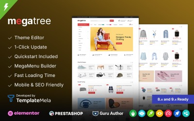 Megatree - Többcélú Mega Store PrestaShop téma