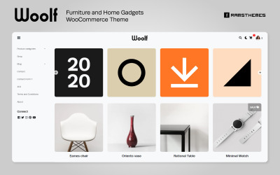"WOOLF - Furniture and Home Gadgets" thème WooCommerce adaptatif #81335