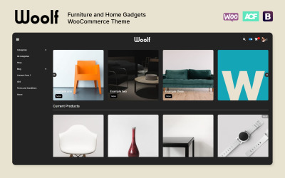 WOOLF - Меблі та побутові гаджети Тема WooCommerce