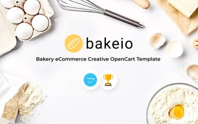 Bakeio - Шаблон OpenCart для електронної комерції хлібобулочних виробів