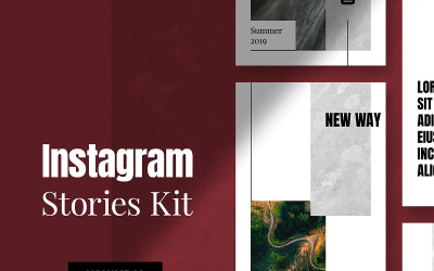Instagram Stories Kit (Vol.22) Šablona sociálních médií