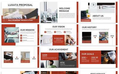Luxata - шаблон Biz Presentation PowerPoint