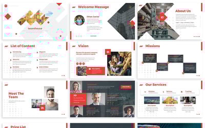 iWarehouse – Logisztikai PowerPoint sablon