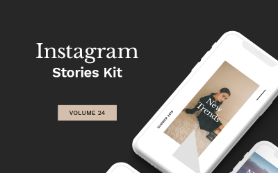 Modèle de médias sociaux Instagram Stories Kit (Vol.24)