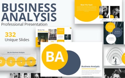 Obchodní analýza PowerPoint šablona