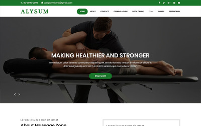 Alysum - Message Theraphy PSD Template