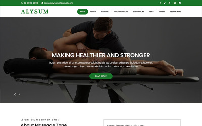 Alysum - Modello PSD di Message Theraphy