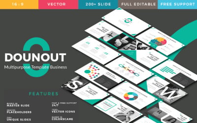 Dounot PowerPoint template