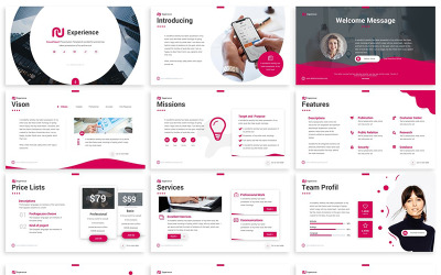 Experience - Annual Report PowerPoint template