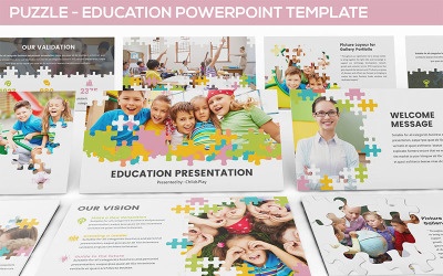 Головоломка - шаблон PowerPoint для образования