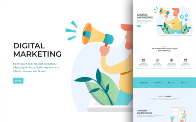 "JOIIND - Multipurpose Modern Bootstrap" modèle de page d'atterrissage adaptatif #81743