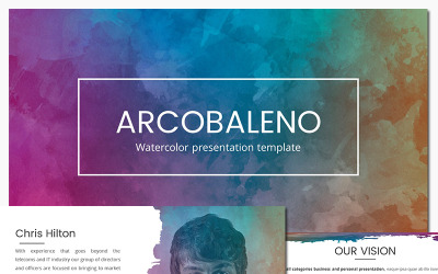 Modello PowerPoint Arcobaleno