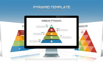 Modelo de pirâmide do PowerPoint