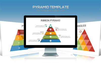 Plantilla de PowerPoint pirámide
