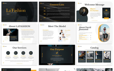 Tapasztalat – divatos PowerPoint sablon