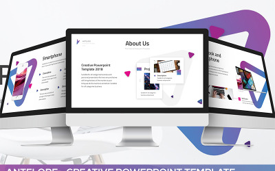 Antilop - Kreativ PowerPoint-mall