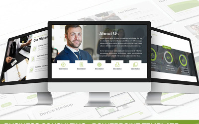 Бізнес-консалтинг шаблон PowerPoint