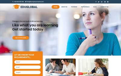 Edu Global - szablon PSD edukacji online