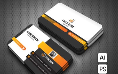 Free Dom Professional Business Card - Corporate Identity Template