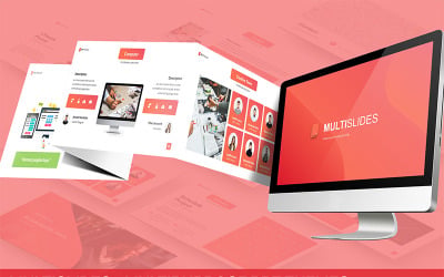 MultiSlides - шаблон многоцелевой градиентной презентации PowerPoint