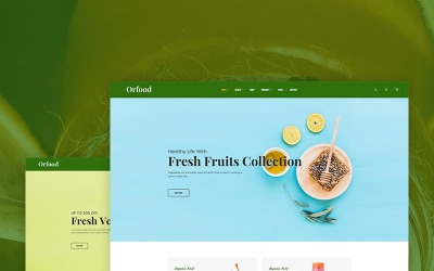 Orfood - téma organických potravin Shopify