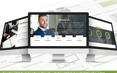 Plantilla de PowerPoint - consultoría empresarial