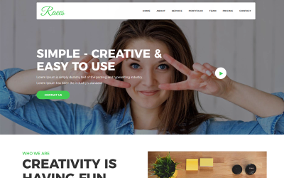 Raees – šablona Joomla 4 kreativní agentury