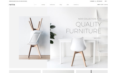 Reszponzív rette - Furniture Multipage Minimalistic Shopify sablon 81892