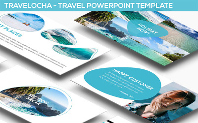 Travelocha - Путешествие Шаблон PowerPoint