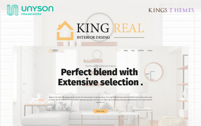 WordPress Theme namens "King Real - Architecture and Interior Design" #81870