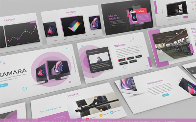 Xamara - Teknoloji PowerPoint şablonu