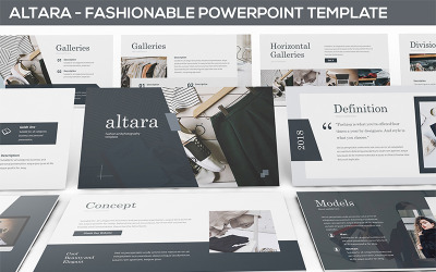 Altara - Fotoğrafçılık ve Moda PowerPoint şablonu
