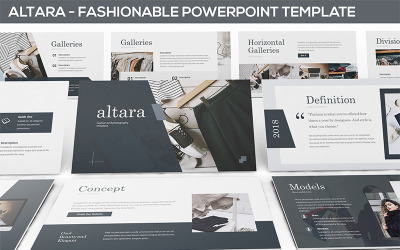 Altara - Fotografia i moda szablon PowerPoint