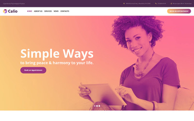 Calio - Template HTML Psychology Moto CMS