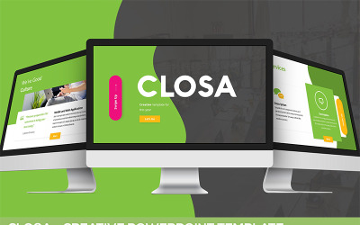 Closa – Kreatív PowerPoint sablon