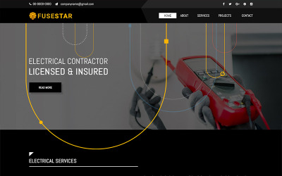 Fusestar - Electric Company PSD-sjabloon