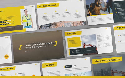 Manuva - Manufacture PowerPoint template