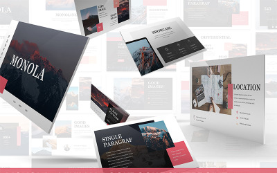 Monola - Minimal Lookbook PowerPoint şablonu