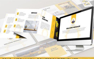 Nackdelar - Mekanisk PowerPoint-mall