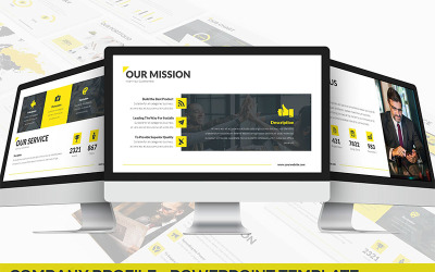 Профиль компании Шаблон PowerPoint