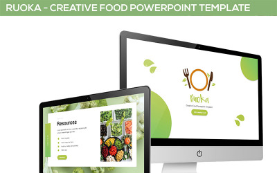 Ruoka - Plantilla de PowerPoint de comida creativa