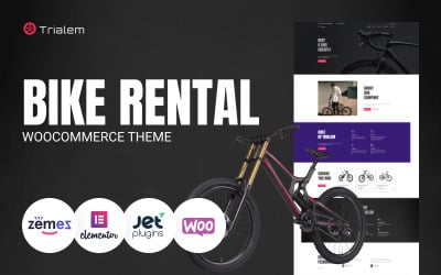 Trialem - Tema moderno multipropósito de Elementor de WordPress para alquiler de bicicletas