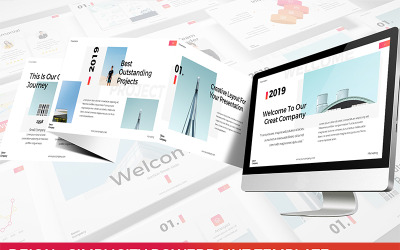 Deion - Basitlik PowerPoint şablonu