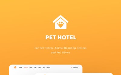 Evcil Hayvan Otelleri, Yatılı Hayvan ve Evcil Hayvan Bakıcıları WordPress Teması - PetHotel