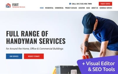 Fixit - Handyman Moto CMS 3 Template