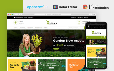 Garden Tools Store OpenCart Template
