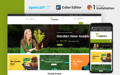 Garden Tools Store OpenCart Template