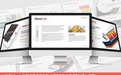 Logia - Lojistik PowerPoint şablonu