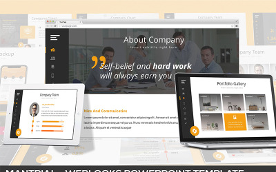 Mantrial - Weblooks PowerPoint şablonu