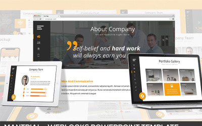 Mantrial - Weblooks PowerPoint-sjabloon